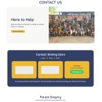 Preschool and Kindergarten Website Contact Page