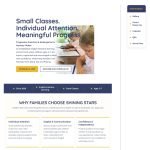 preschool kindergarten website homepage