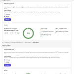 KinderSites Website speed test results showing excellent desktop and mobile performance